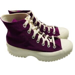 Converse All Star Men Sz 6.5 Sneaker Purple High Top Shoe Platform Women Sz 8.5